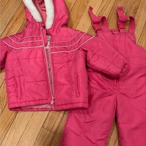 OshKosh B'gosh Bright Pink Snowsuit with jacket